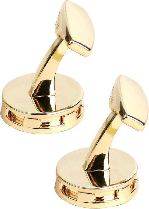 Golden Hollow Out Design Cufflinks for Men Lady In Gift Case Classic Round Men's Cufflinks Jewelry Set for Wedding Anniversary Business Party Even...