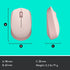 Logitech M170 Wireless Mouse for PC, Mac, Laptop, 2.4 GHz with USB Mini Receiver, Optical Tracking, 12-Months Battery Life, Ambidextrous - Rose...
