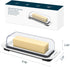 KITCHENDAO Airtight Butter Dish with Lid for Countertop and Refrigerator Door Shelf, Easy Scoop-Dishwasher Safe, Plastic Butter Holder Tray Contai...