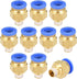 uxcell Straight Pneumatic Push to Quick Connect Fittings G1/8 Male x 8mm Tube OD 8pcs...
