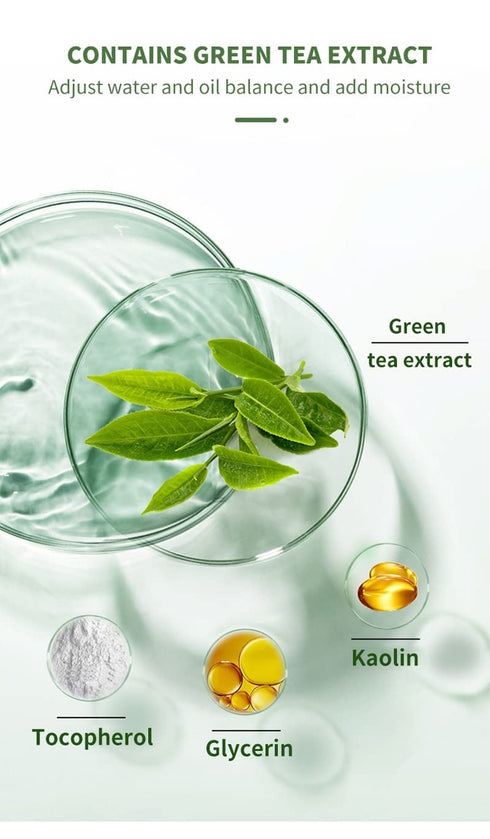 2PACK Girl Green Tea Solid Mask Green Tea Mask Stick Deep Cleaning Mud Mask Stick Oil Control Anti-Acne Eggplant Masks Purifying Clay Stick Mask S...