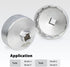 FIRSTINFO F3546T 1/2" Drive 63.8mm 14 Flutes Oil Filter Wrench, Compatible with Tesla...
