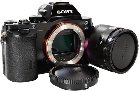 Body Cap & Camera Rear Len Cover Set Compatible with Sony E-Mount NEX Cameras A7II,III A7R III A9 A7 A7R A7S A6500 A6300 A6000 A55 A65 A77 A99 A90...
