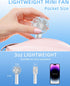 Mini Handheld Fan, Small Portable Fan USB Rechargeable, 3 Speeds, Personal Fan USB Rechargeable Cute Design, Powerful Eyelash Fan for Stylish Girl...