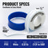 PTFE Plumbers Water Sealant Thread Tape 460" Length 1/2" Width White 5 Pack Perfect for Shower Heads and Pipe Threads...
