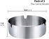 Pack of 3 Cigar Ashtray Tabletop Round Stainless Steel Ash Tray Suitable for Cigarette Ash Holder for Home...