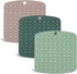 3 Pack Silicone Pot Holders,Silicone Trivet Mats Silicone Hot Pads for Kitchen Silicone Trivets for Hot Pots and Pans Non Slip Heat Resistant Pot ...