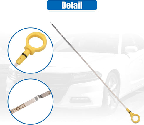 X AUTOHAUX Engine Oil Level Indicator Dipstick for Dodge Avenger 2008-2010 for Chrysler Sebring 2009-2010 No.4892059AB Yellow...