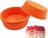 Silicone Mould for 4.5 inch Layer Cake Pan Round Cylinder Rainbow Cake Pans Vegetable Pancakes Pizza Crust Omelet Frittata Set of 4...