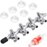 Pawfly 4-Way Aquarium Air Flow Control Lever Valve Manifold for Air Pumps Fish Tank Multi-port Distributor Splitter with 1 Non-return Check Valve ...
