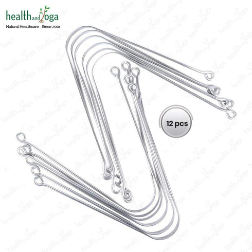 HealthAndYoga™ SteloSwipe Lite Stainless Steel Tongue Cleaners - Disposable Metal Tongue Scrapers Bulk Pack (Pack of 12) - Oral Hygiene Scraper- P...