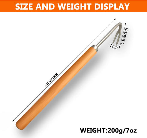 SHANFEEK Weed Puller Weeding Artifact Uprooting Weeding Tool Gardening Hand Tools 16-Inch Weed Remover Tool for Yard with Extended Hard Solid Wood...