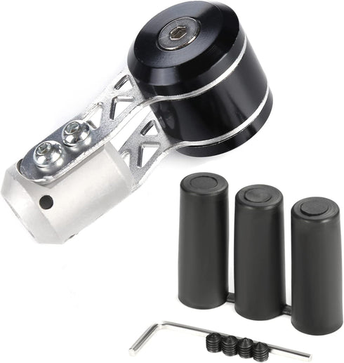 Arenbel 3.7" Weighted Alloy Gear Shift Knob T Handle Style Manual Shifter Stick Handle Fit Most Vehicle, Black...