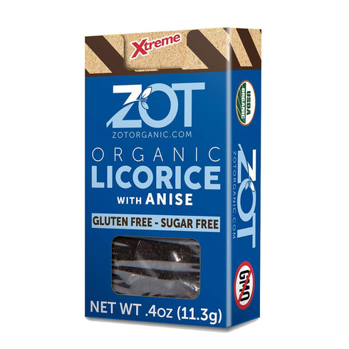ZOT 100% Organic Licorice with Anise, 0.4-Ounce Flip Top Boxes, 0.4 Ounce (Pack of 6)...