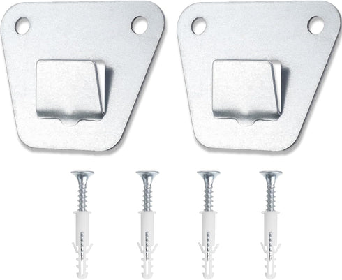 2-Set Wall Fan Mounting Bracket, Heavy Duty Wall Mounting Fan Bracket, Solid Steel Fan Wall Mount Bracket with Fastening Screws, Oscillation Fans ...