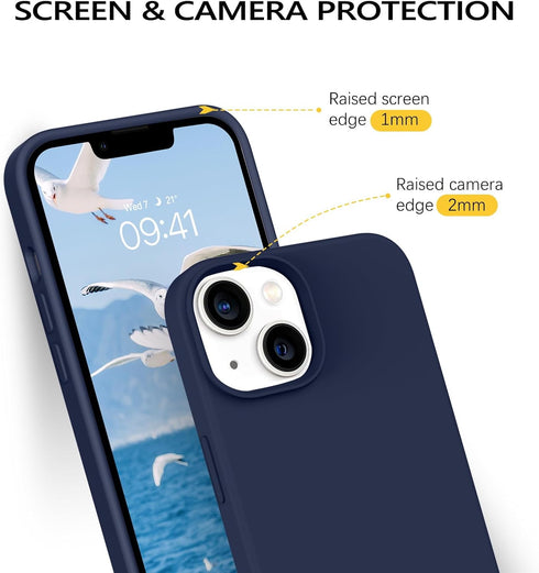 BENTOBEN Compatible with iPhone 14 Case, Soft Silicone Gel Rubber Bumper Microfiber Lining Hard Back Shockproof Protective Phone Cover for iPhone ...
