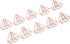 100Pcs Paper Clips, Rose Gold Paper Clips Cute Diamond Shaped Multifunctional Metal Small Planner Clips for Students Office Supplier Stationery...