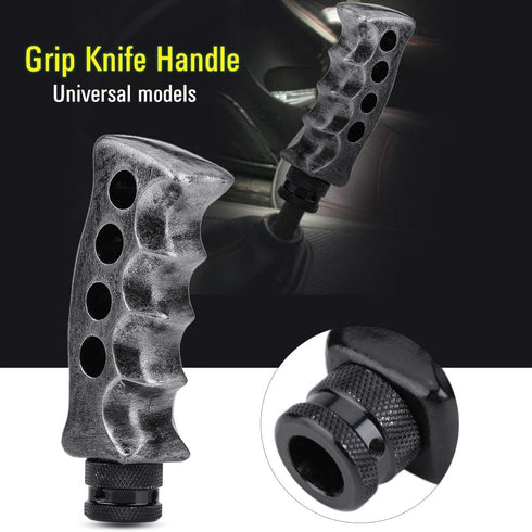 Gear Shift Knob, Universal Car Manual Stick Lever Handle Shifter Head Transmission Pistol Grip Gear Shifter Knob with 3 Adapters for Most Manual a...