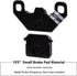 1PZ SSR-SD2 Brake Pads 2pcs Replacement for SDG SSR 50cc 70cc 110cc 125cc 140cc Thumpstar Coolster Orion Demon Stomp BSE Kayo Lifan YX Pit Dirt Bi...
