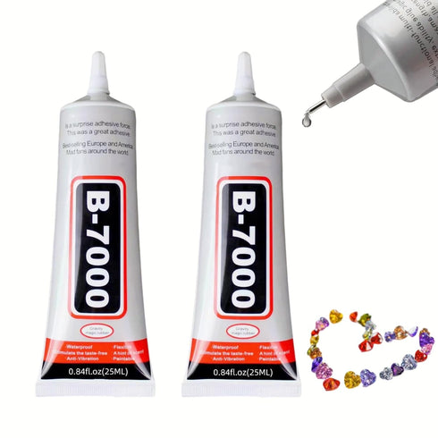 B-7000 Adhesive Multi-Function Glues,Super Glue Suitable for Phone Screen Repair,Wooden,Jewelery,1 Pack (25ml*2)...