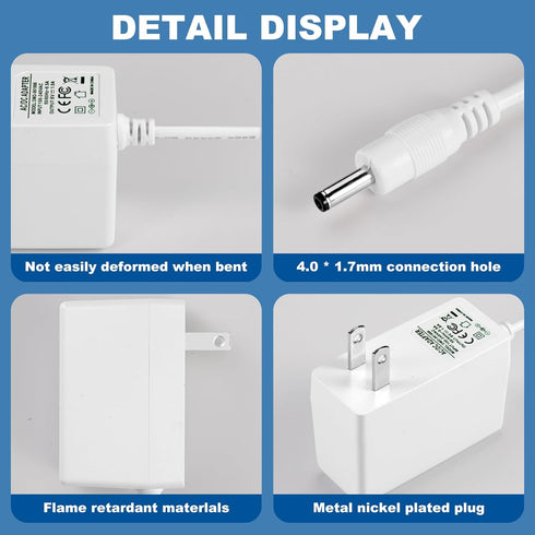 for vtech Baby Monitor Charger Cord is Suitable for The 6V vtech Baby Monitor Models DM221, DM221-2, DM223, and DM251 as Well as DM111, DM112, DM2...