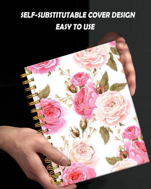 Spiral Journal Notebook for Women,A5 College Ruled Notebooks 6"x 8.4", 120 Pages Lined Journal with Premium Thick Paper,Perfect for School Office ...