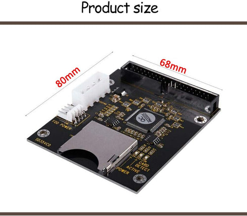 1Pcs SD SDHC Card to IDE 3.5" 40Pin Male Adapter Male IDE Hard Disk Drive Adapter...