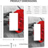 Red Rose Wall Plate 1 Gang Single Rocker Decorative Light Switch Cover Modern Abstract Switch Plate Cover for Bedroom Kitchen Decor Wooden Board G...