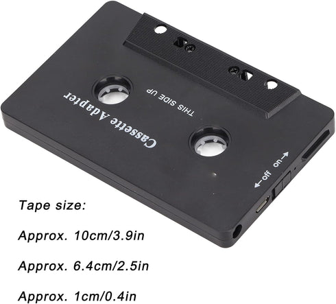 Car Audio Bluetooth Cassette Receiver, Noise Reduction Tape Player Bluetooth 5.0 Cassette Aux Adapter for Mobile Phone, Tablet, MP3 Player, Car St...