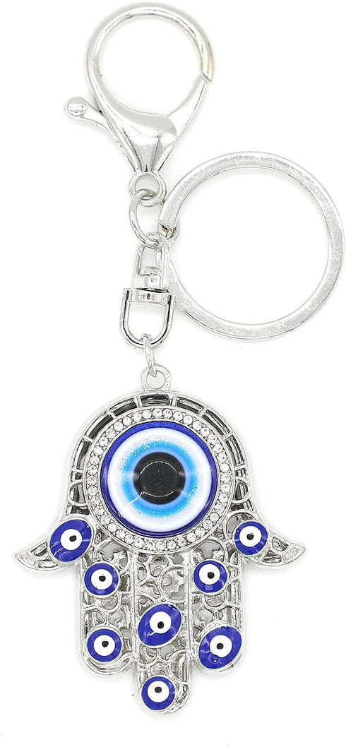 Evil Eye Keychains Hamsa Hand keychains Protection Charm Key Ring Bag Purse Accessories Good Luck Amulet...
