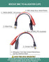 BNC Test Leads, BNC (F) to Alligator Clip, Test Lead Breakout Cable for Multimeter, 5A Current Rating, 1 Pack...