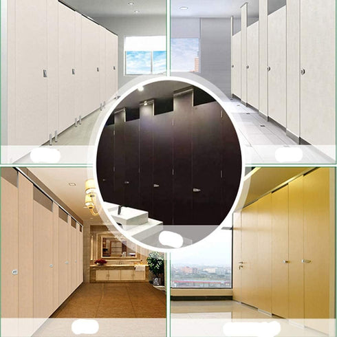 2Pcs Public Toilet Stainless Steel Hinge Public Toilet Toilet Partition Hardware Connection Accessories Hotel Shopping Mall Public Toilet Partitio...