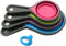 Collapsible Silicone Measuring Cups with 60ml/80ml/125ml/250ml - 4 Piece Set Kitchen Measuring Tools (4 Colors)...