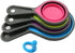 Collapsible Silicone Measuring Cups with 60ml/80ml/125ml/250ml - 4 Piece Set Kitchen Measuring Tools (4 Colors)...