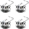 4Pcs Tea Balls for Loose Leaf, Stainless Steel Tea Infusers for Loose Tea, Tea Strainers with Chain Hook and Saucer (Silver)...