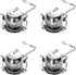 4Pcs Tea Balls for Loose Leaf, Stainless Steel Tea Infusers for Loose Tea, Tea Strainers with Chain Hook and Saucer (Silver)...