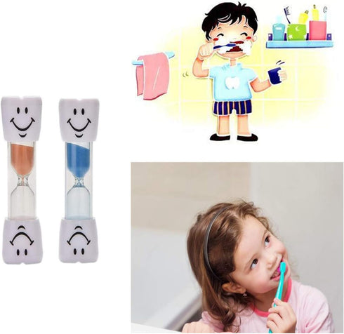 7 Pack 2 Minutes Hourglass Brushing Teeth Timers Colorful Sand Timer for Kids Promote Dental Hygiene...