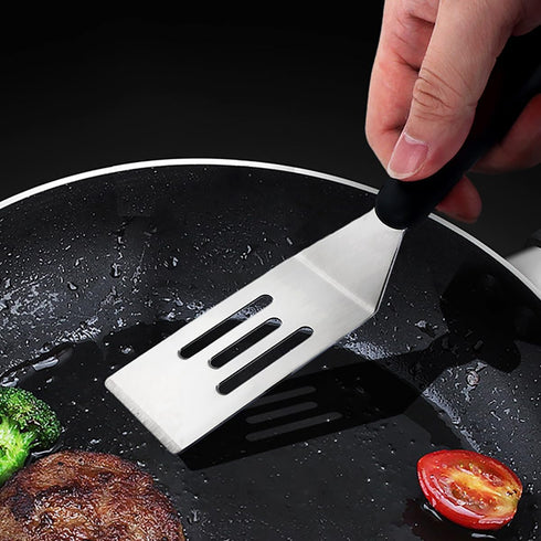 2 Pack Small Metal Spatula,Mini Spatula for Flipping, Cooking and Baking,Stainless Steel Brownie Spatula with Non-Slip Handle for kitchen Use...