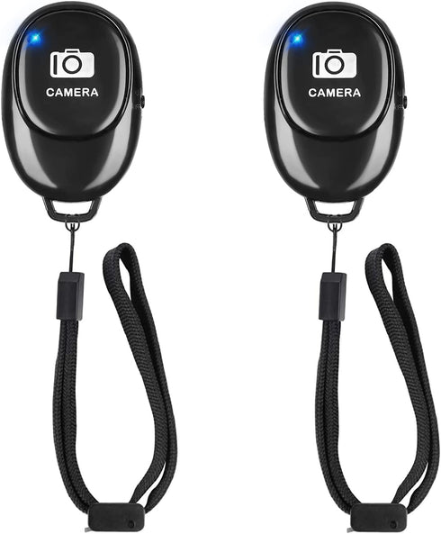 Phone Camera Remote Control(2 Pack) for Photos & Videos, Wireless Camera Remote Shutter Clicker Compatible with iPhone/Android Phone/iPad/Tablets ...