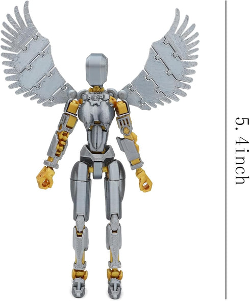 ONEST 1 Piece T13 Action Figure 3D Printed Robot Action Figures Multi-Jointed Movable Robot Toys Articulated Robot Dummy Action Figures for Game L...