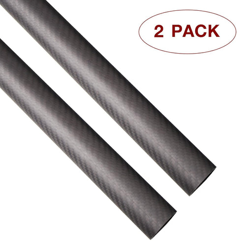 ARRIS 8mm Carbon Fiber Tube, 6mm x 8mm x 500mm 3K Roll Wrapped 100% Pultruded Carbon Fiber Hollow Tubing for RC Plane Boat Twill Matte (2 PCS)...