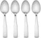 Hampton Forge Bristol Satin 4Pk Dinner Spoons/Color Card, 0.35 LB, Metallic...