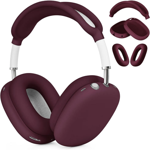 Compatible with AirPods Max, Ear Pad Case Cover/Ear Cups Cover/Headband Cover for AirPods Max Headphones, Anti-Scratch Accessories Soft Silicone P...