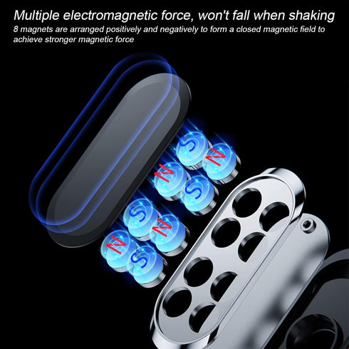 Magnetic Phone Mount for Car, Flat Phone Magenet Universal for Cars, Upgraded Phone Holder for Car Dashboard, Wall, Compatible with Cell Phone, Mi...