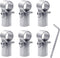 6 Sets of Panel T Clamps,Fine Pipe Connector Pipe Clamps,End Clamps,for "T" Clamps Into Pipe Fence Reinforcement (Applicable OD 1" or 25MM or 3/4"...