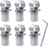 6 Sets of Panel T Clamps,Fine Pipe Connector Pipe Clamps,End Clamps,for "T" Clamps Into Pipe Fence Reinforcement (Applicable OD 1" or 25MM or 3/4"...