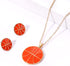 Baseball Necklace Earrings for Women Enamel Softball Earring Studs Soccer Basketball Pendant Necklaces Ball Game Sports Fan Jewelry Set Gifts...