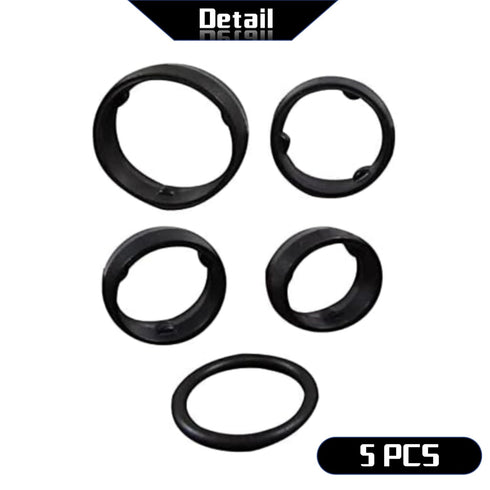 5pcs Engine Oil Cooler O-Ring Kit Fit for Fit for Dodge Ram Jeep Chrysler 3.6L 68191356AA Black...