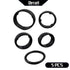 5pcs Engine Oil Cooler O-Ring Kit Fit for Fit for Dodge Ram Jeep Chrysler 3.6L 68191356AA Black...