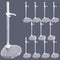 12Pcs Adjustable Doll Stands,Transparent and Lightweight Doll Display Rack Suitable for Different Sizes of Dolls Monsters,Action Figure Stand Doll...